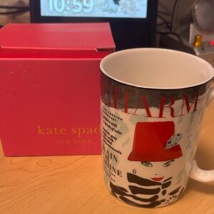 kate spade Red and Black Graphic Mug Lenox collaboration make headlines